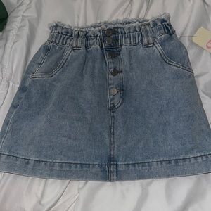 Denim Skirt. elastic waistband